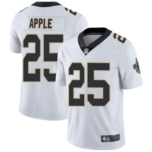 Men New Orleans Saints Limited White Eli Apple Road Jersey NFL Football #25 Vapor Untouchable Jersey